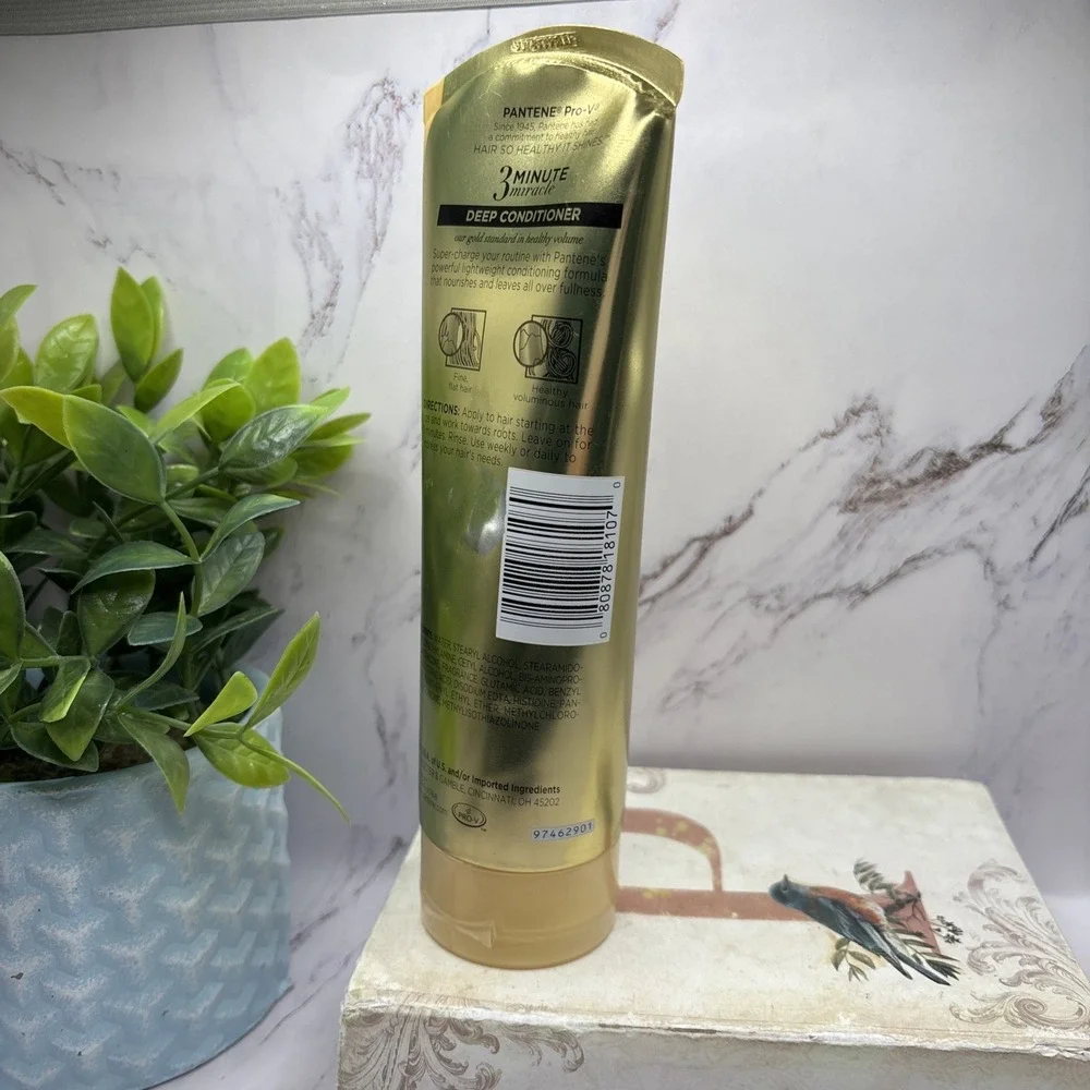 Pantene Pro-V 3 Minute Miracle Sheer Volume Deep Conditioner 6oz 180mL